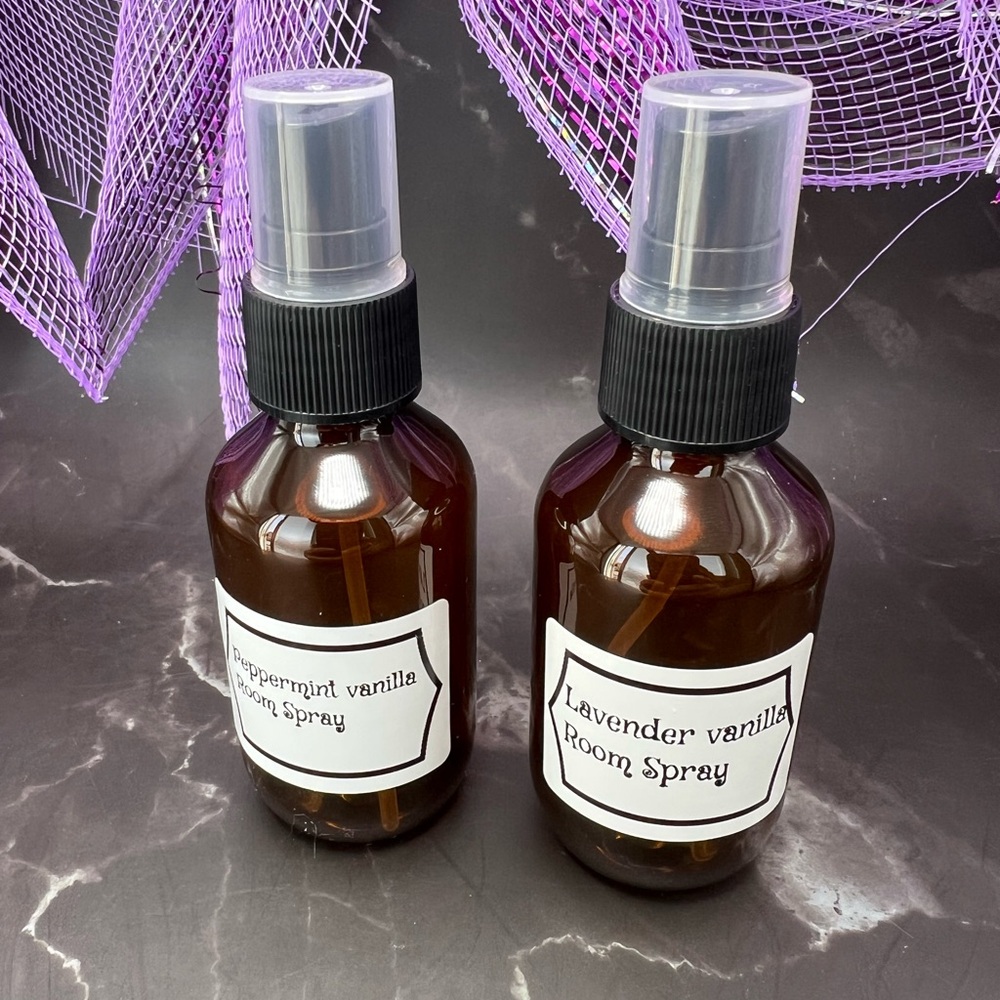 Peppermint Vanilla and Lavender Vanilla Room Spray Set
